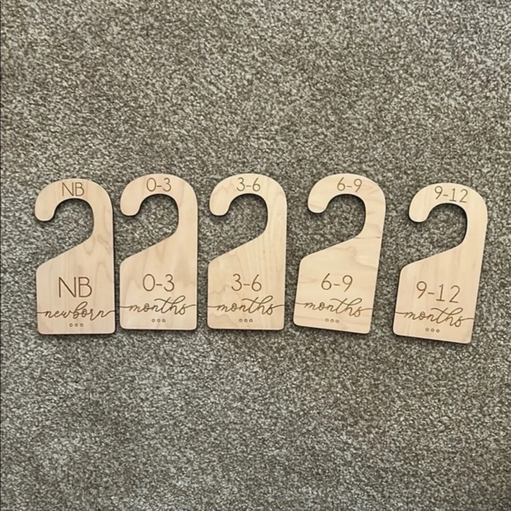 Wooden Closet Dividers - Newborn to 12 Months - Picture 1 of 1